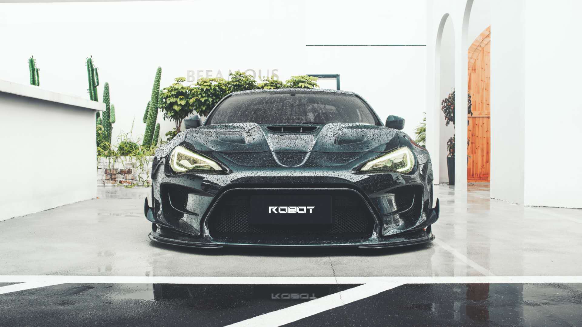 Robot Carbon Fiber Front Bumper & Lip For Toyota 86 Subaru BRZ Scion FR-S