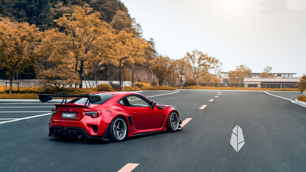 Robot Carbon Fiber or FRP Swan Neck Hammer GT Wing For Toyota 86 Subaru BRZ Scion FR-S