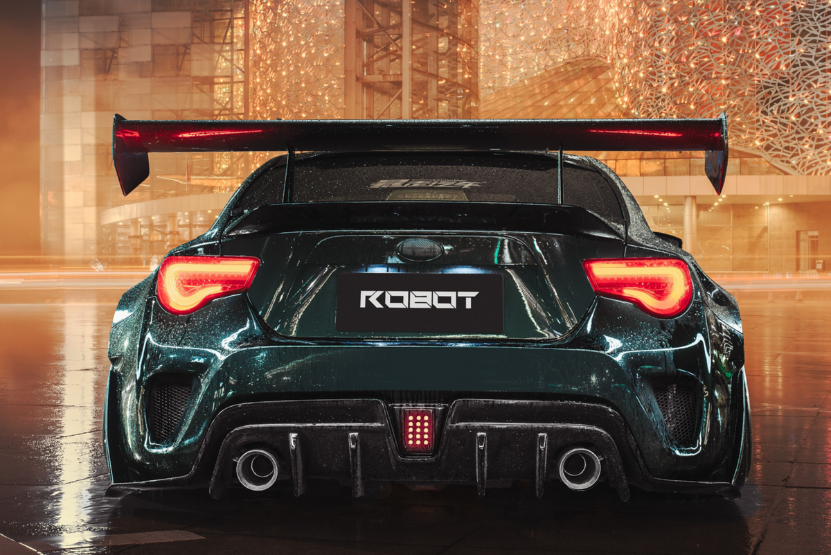 Robot Carbon Fiber Rear Bumper & Diffuser For Toyota 86 Subaru BRZ Scion FR-S