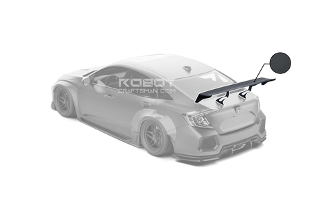 Robot Carbon Fiber Rear Spoiler Wing For Honda Civic 10th Gen Sedan