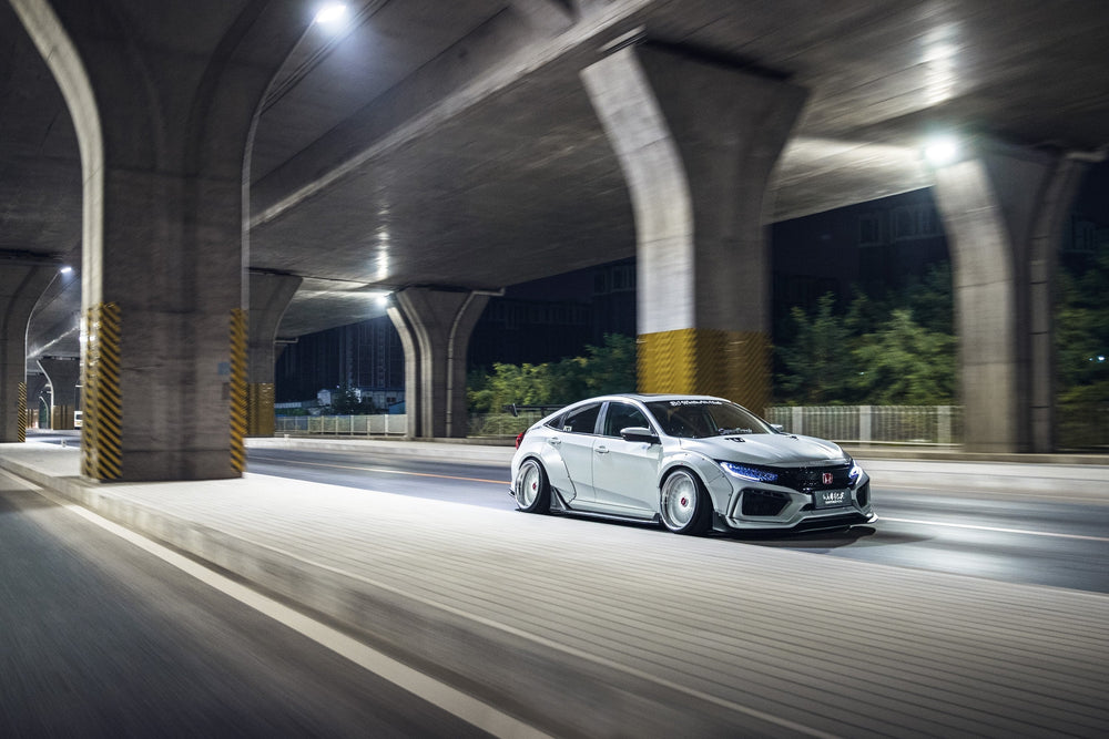 Robot Carbon Fiber Front Bumper & Front Lip For Honda Civic 10th Gen FK7