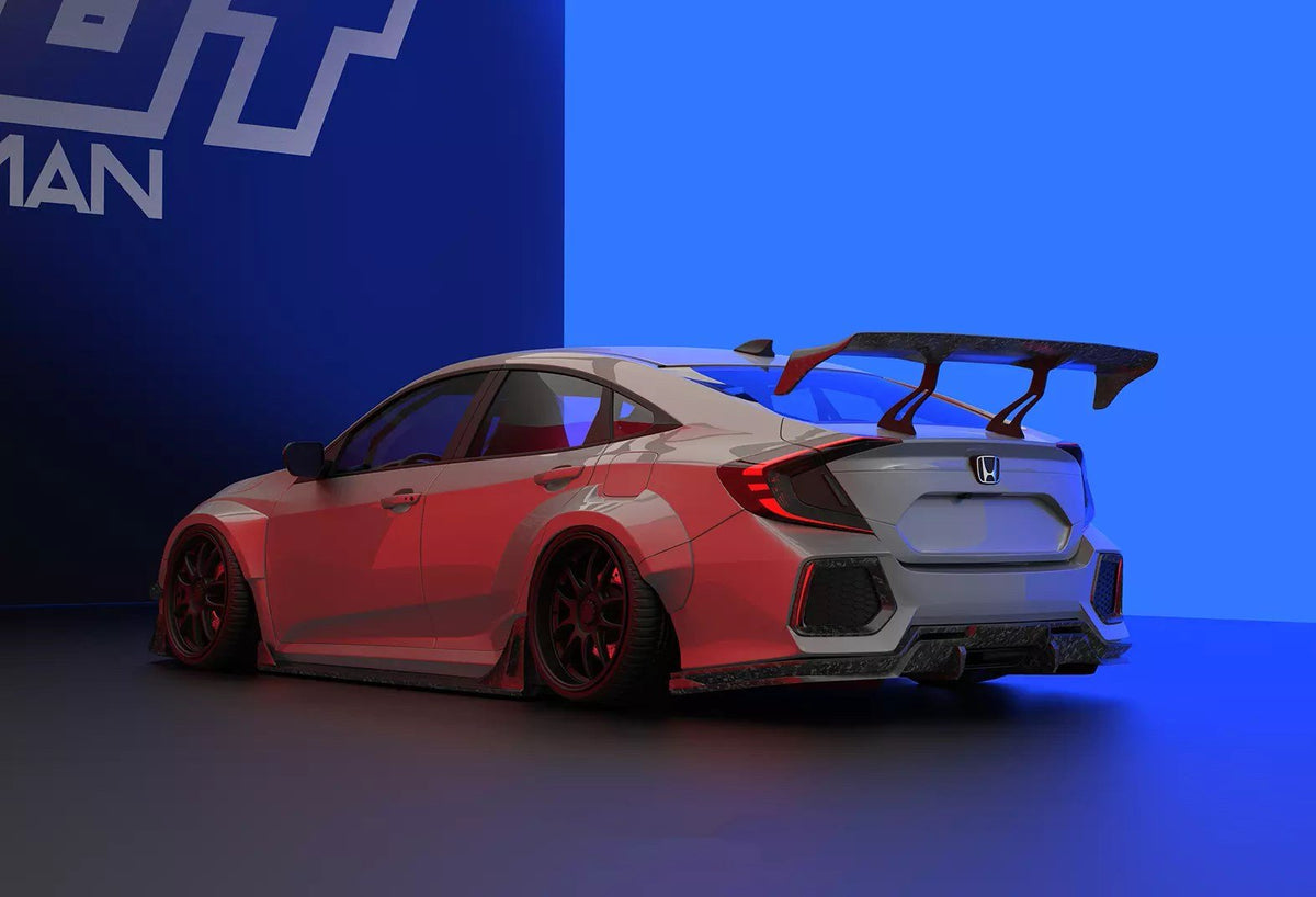 Robot Carbon Fiber Widebody Kit For Honda Civic 10th Gen