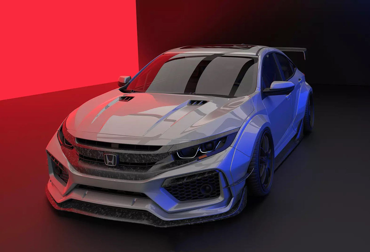 Robot Carbon Fiber Widebody Kit For Honda Civic 10th Gen