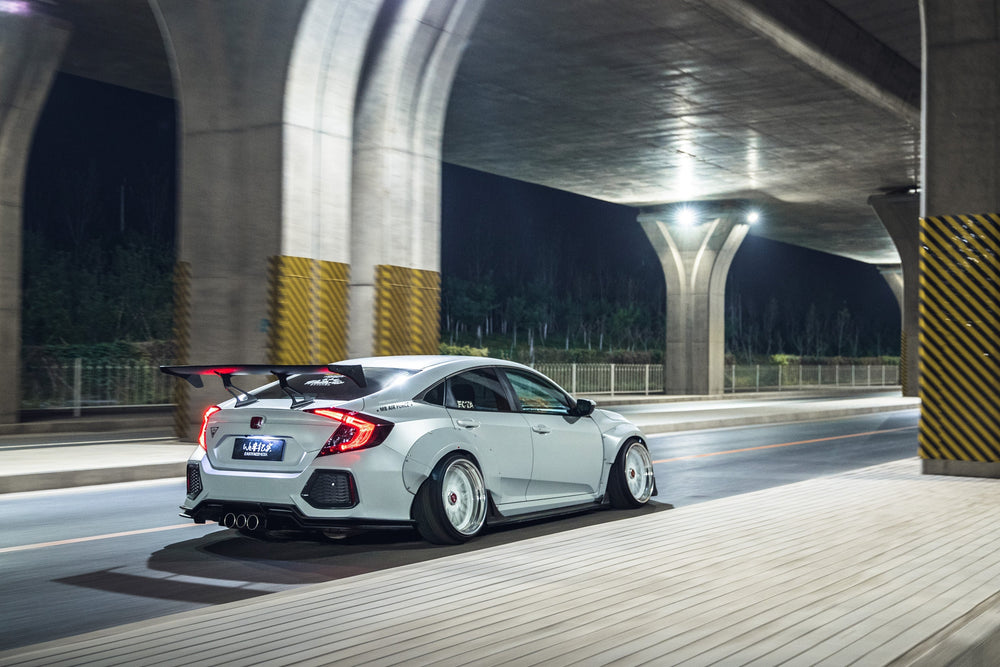 Robot Carbon Fiber Widebody Wheel Arches Fender Flares Honda Civic 10th Gen & FK7 Hatchback