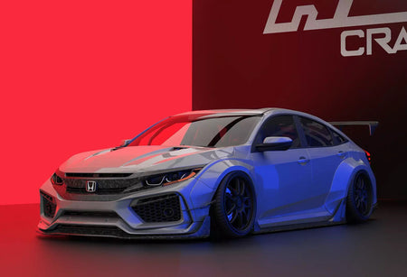 Robot Carbon Fiber Widebody Kit For Honda Civic 10th Gen