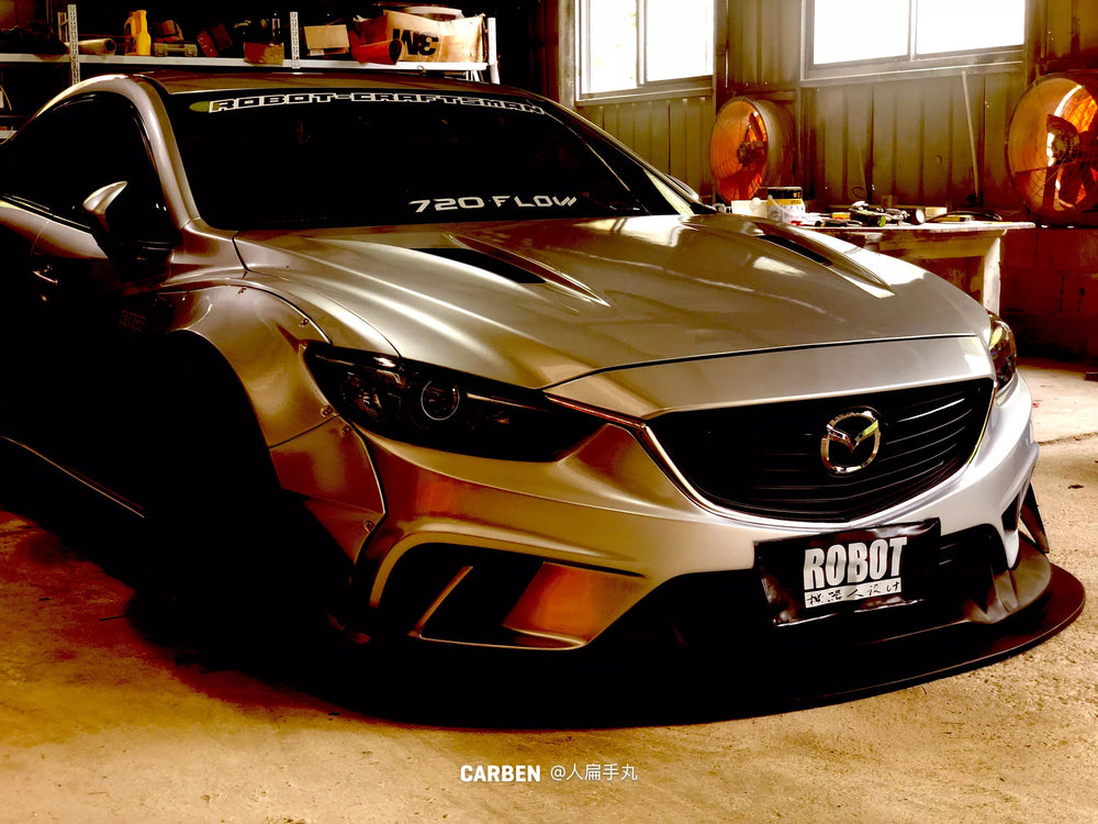 Robot Mazda 6 Hood Bonnet 2014-2017 FRP or Carbon Fiber