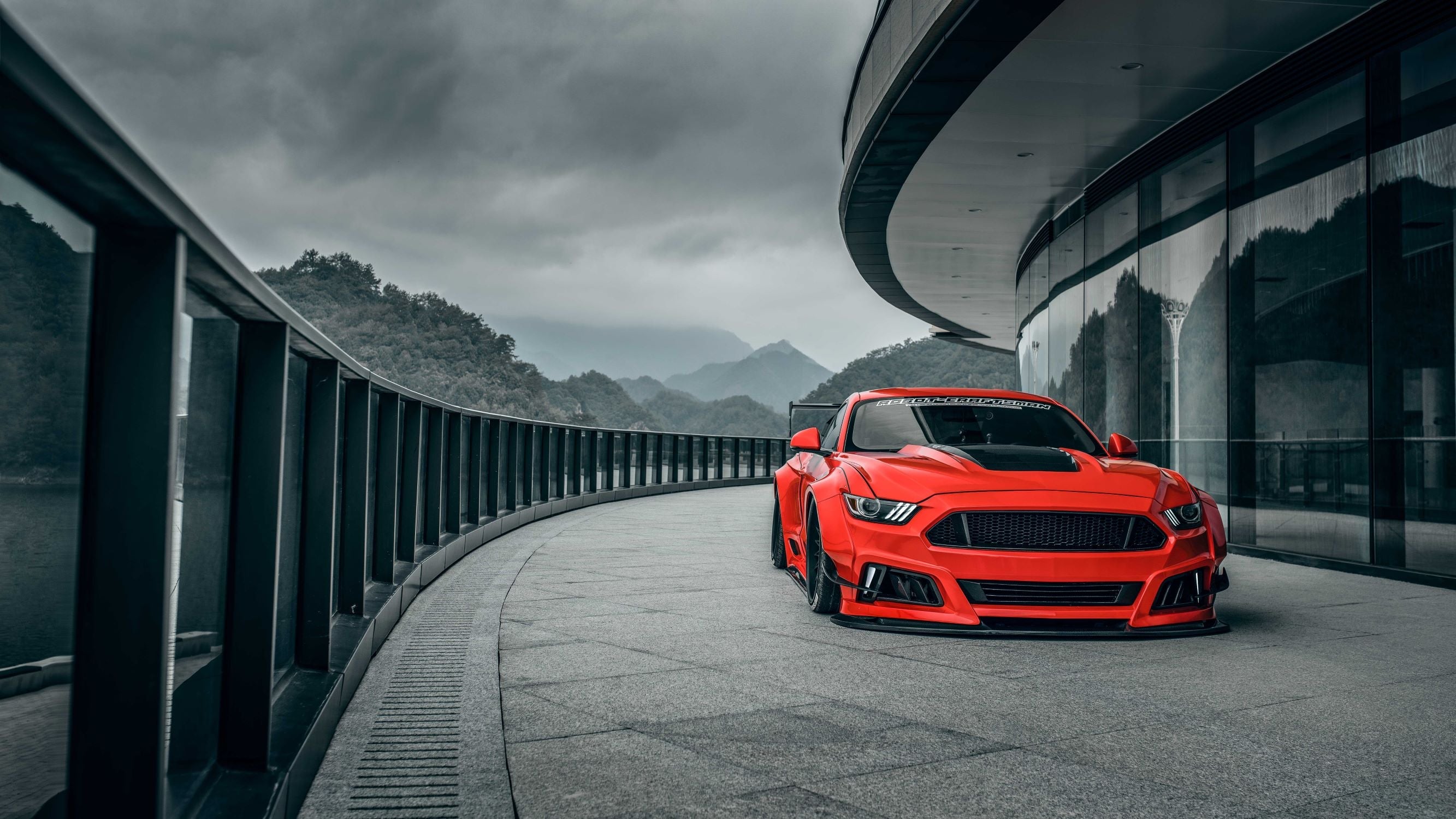 Robot  "STORM" Widebody Front Bumper & Lip For Ford Mustang S550.1 S550.2 GT EcoBoost V6