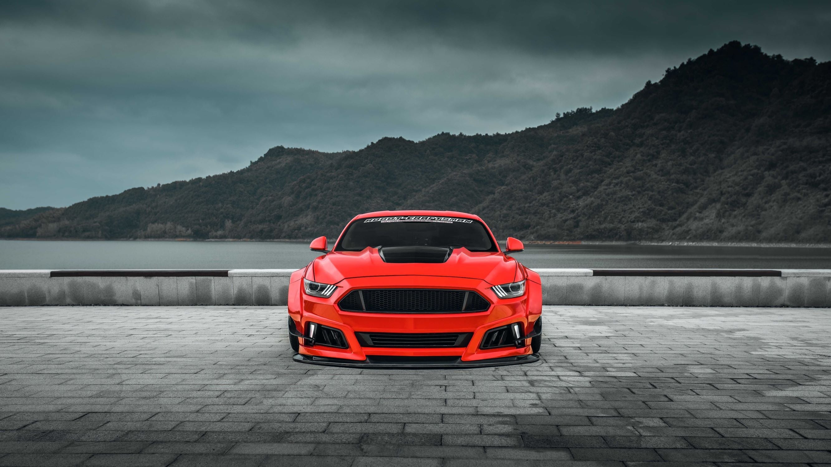 Robot  "STORM" Widebody Front Bumper & Lip For Ford Mustang S550.1 S550.2 GT EcoBoost V6