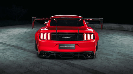 Robot  "STORM" Rear Diffuser For Ford Mustang S550.1 S550.2 GT EcoBoost V6 Carbon Fiber or FRP