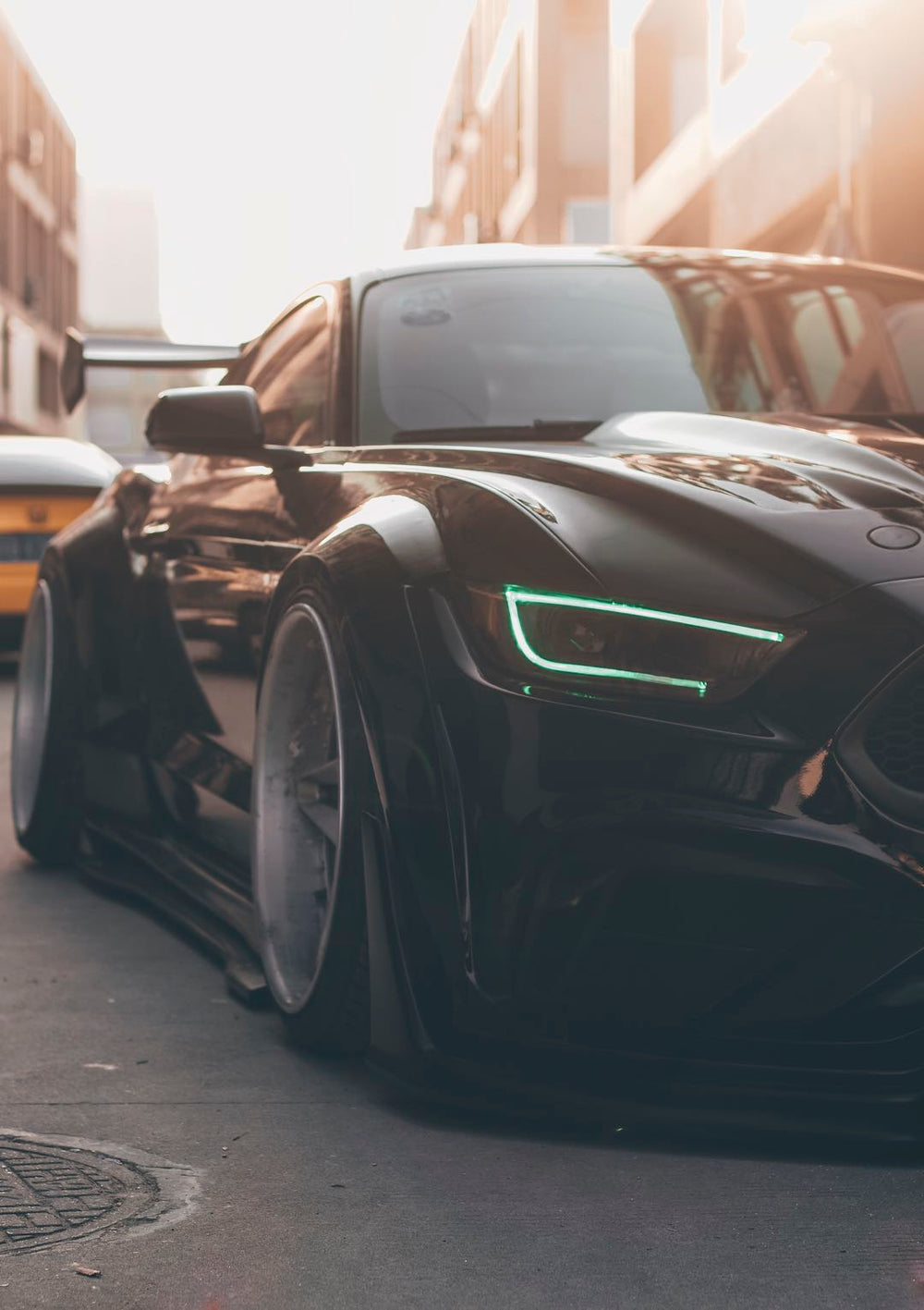 Robot  "Cavalier" Widebody Wheel Arches & Side Skirts For Mustang S550.1 2015-2017 Carbon Fiber