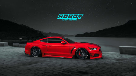 Robot  "STORM" Widebody Wheel Arches & Side Skirts For Ford Mustang S550.1 S550.2 GT EcoBoost V6