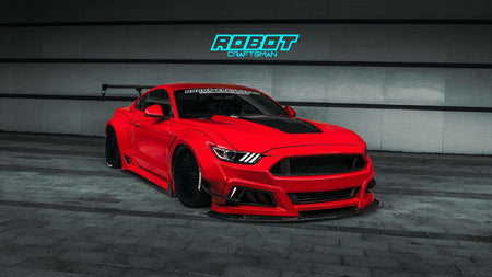 Robot  "STORM" Widebody Front Bumper & Lip For Ford Mustang S550.1 S550.2 GT EcoBoost V6