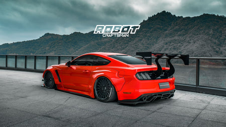 Robot  "STORM" GT Wing For Ford Mustang S550.1 S550.2 GT EcoBoost V6 Carbon Fiber or FRP