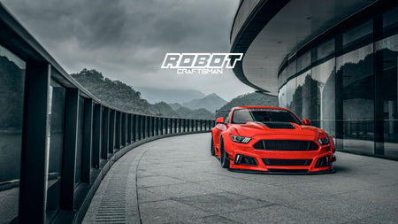 Robot  "STORM" Widebody Front Bumper & Lip For Ford Mustang S550.1 S550.2 GT EcoBoost V6