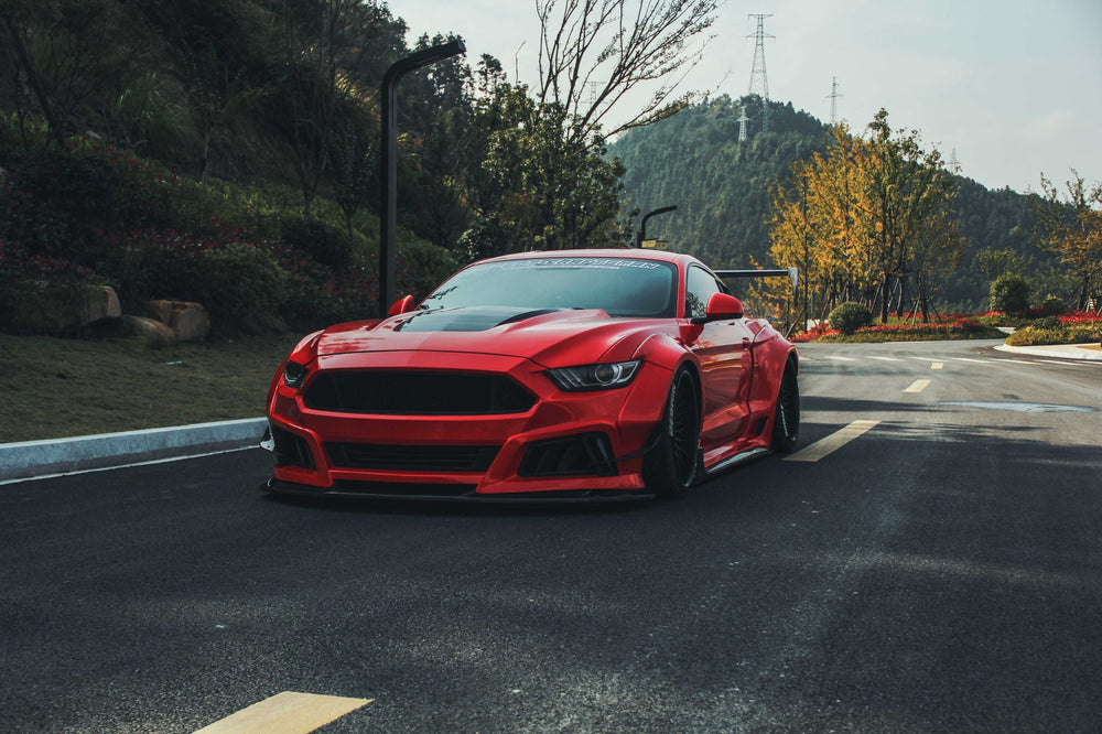 Robot  "STORM" Widebody Wheel Arches & Side Skirts For Ford Mustang S550.1 S550.2 GT EcoBoost V6