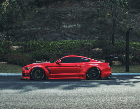 Robot  "STORM" Rear Diffuser For Ford Mustang S550.1 S550.2 GT EcoBoost V6 Carbon Fiber or FRP