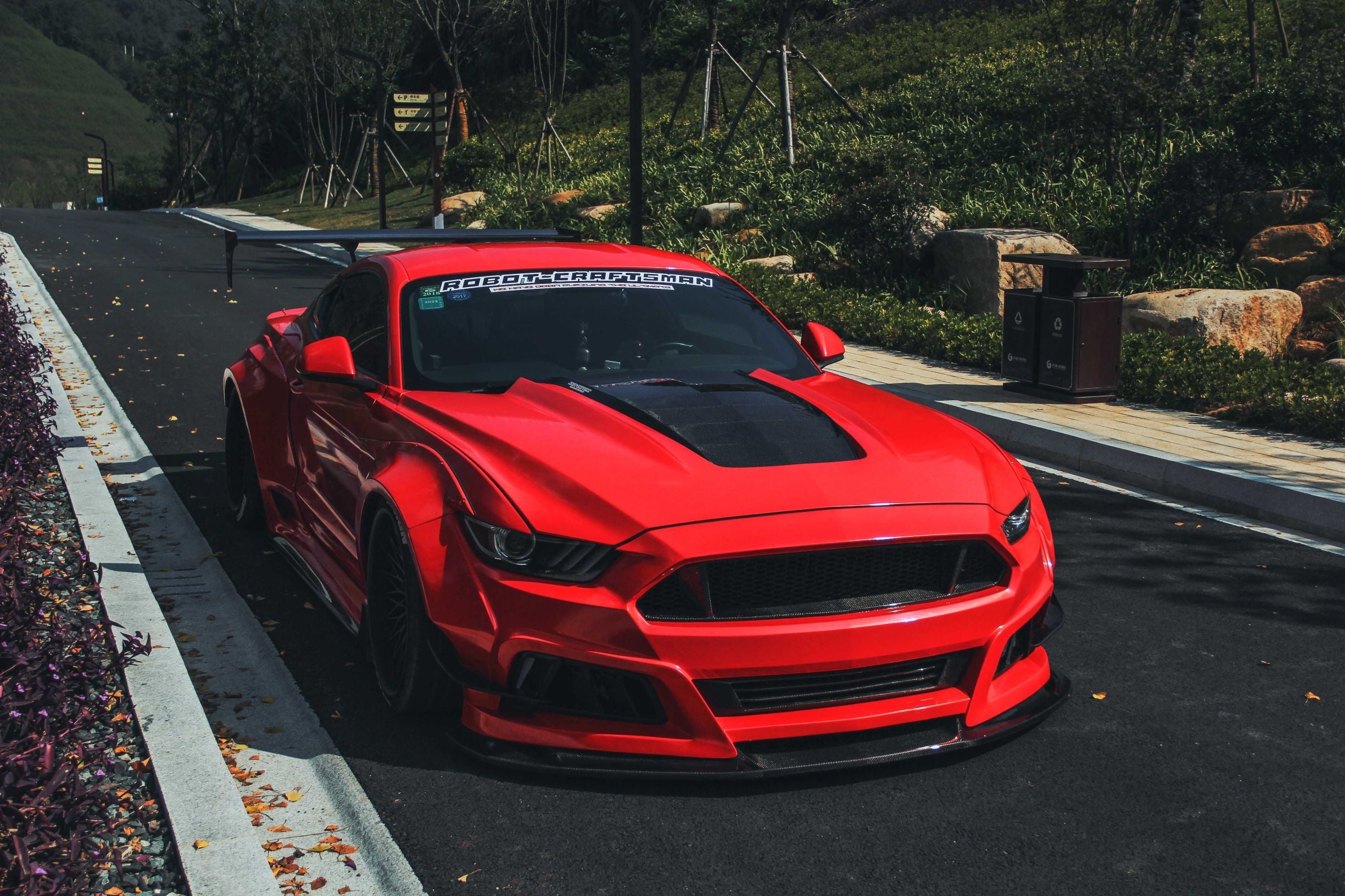 Robot  "STORM" Widebody Wheel Arches & Side Skirts For Ford Mustang S550.1 S550.2 GT EcoBoost V6