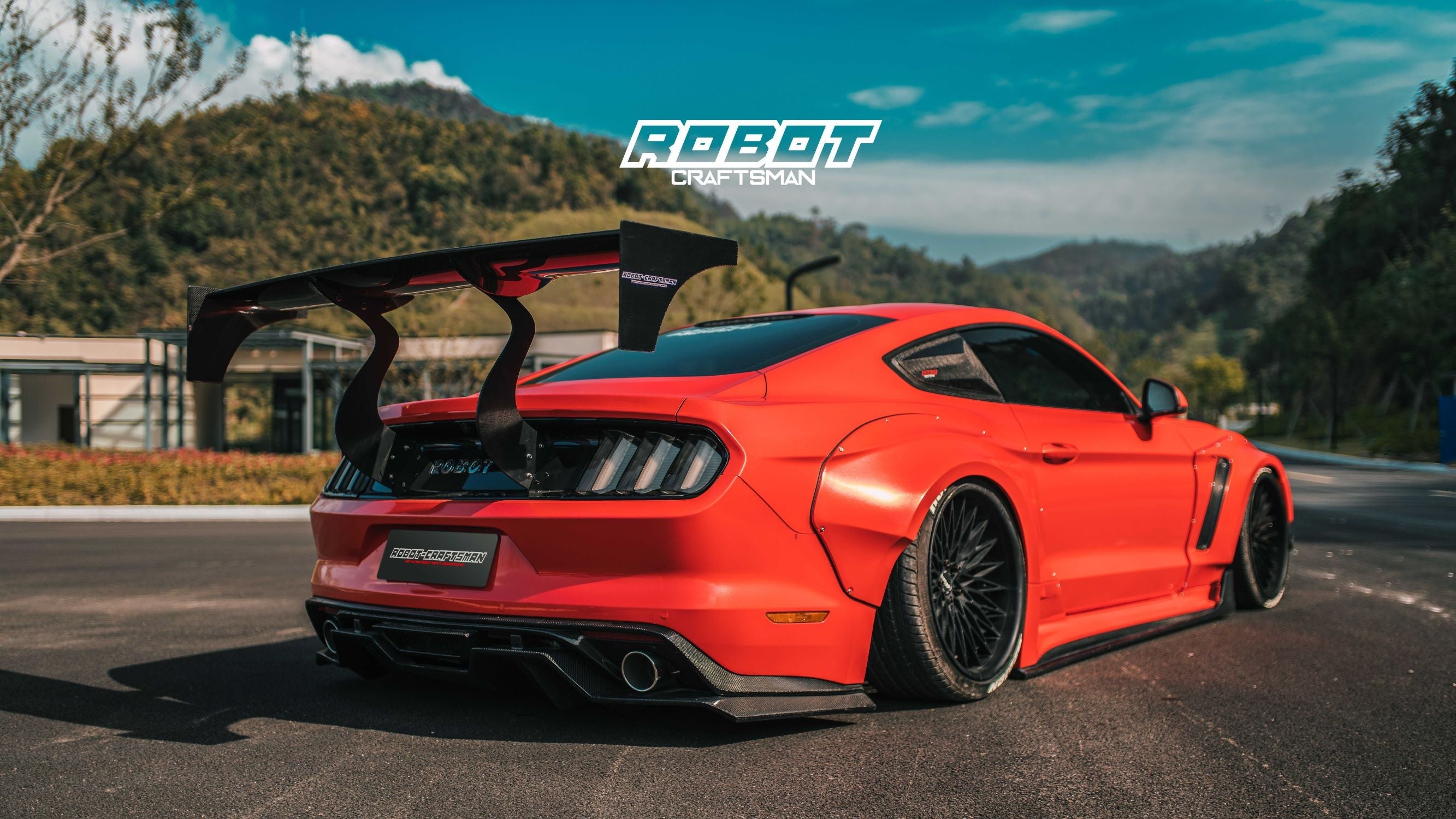 Robot  "STORM" Widebody Wheel Arches & Side Skirts For Ford Mustang S550.1 S550.2 GT EcoBoost V6