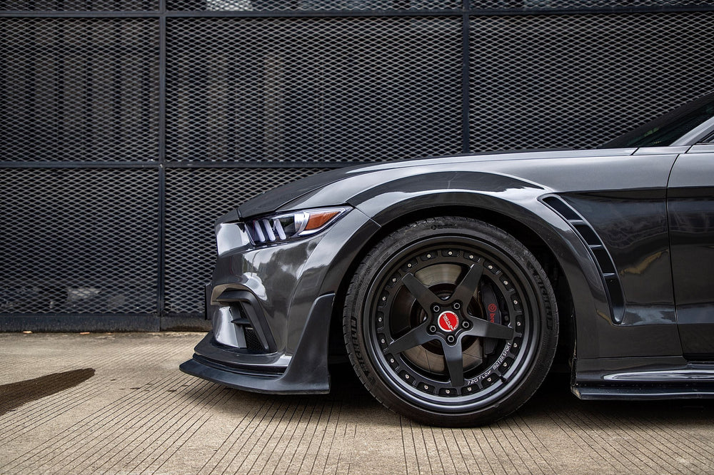 Robot  "Cavalier" Widebody Front Bumper & Lip For Mustang S550.1 2015-2017 Carbon Fiber