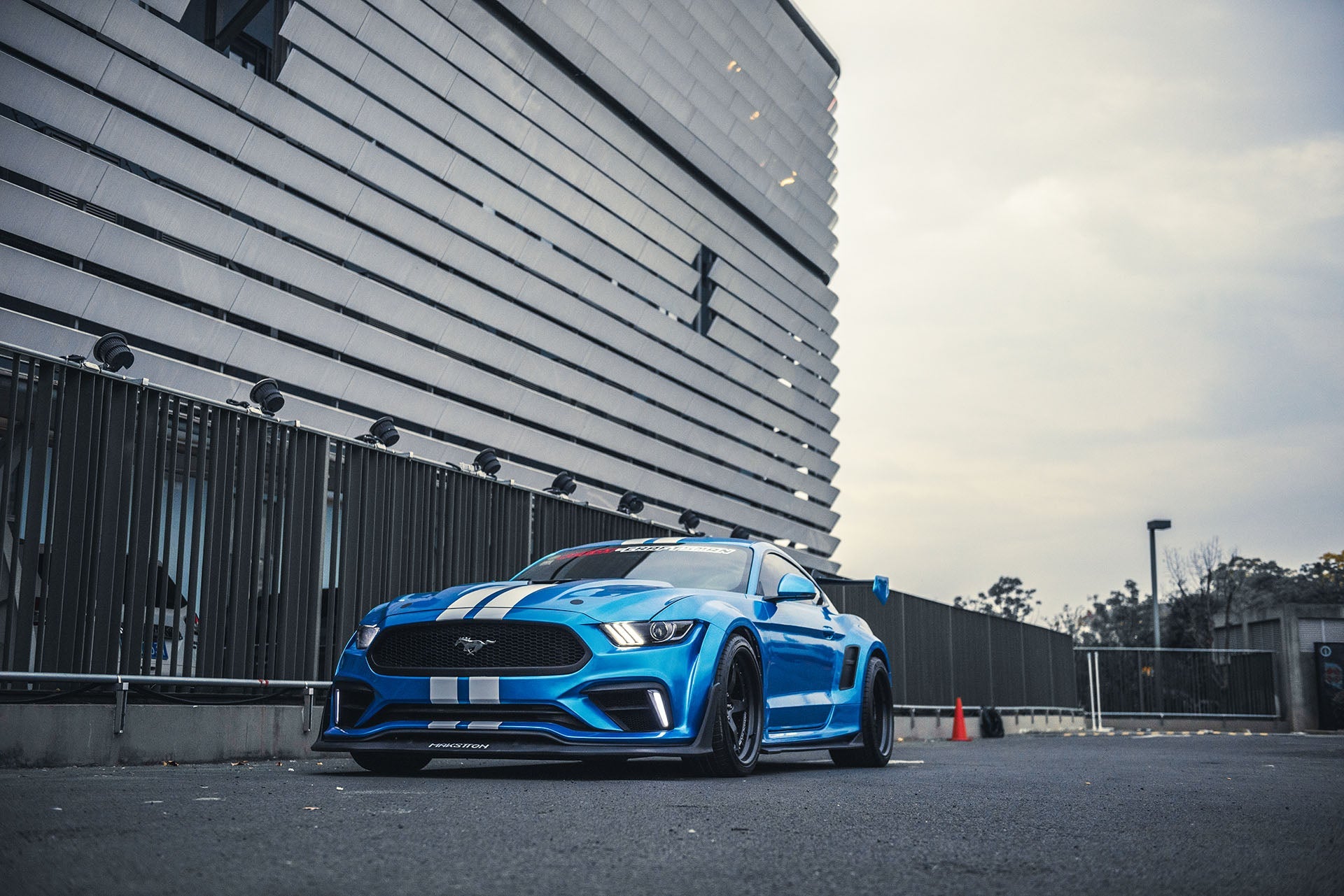 Robot  "Cavalier" Widebody Front Bumper & Lip For Mustang S550.1 2015-2017 Carbon Fiber