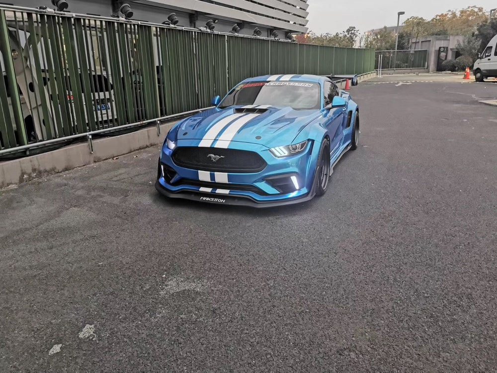 Robot  "Cavalier" Widebody Front Bumper & Lip For Mustang S550.1 2015-2017 Carbon Fiber