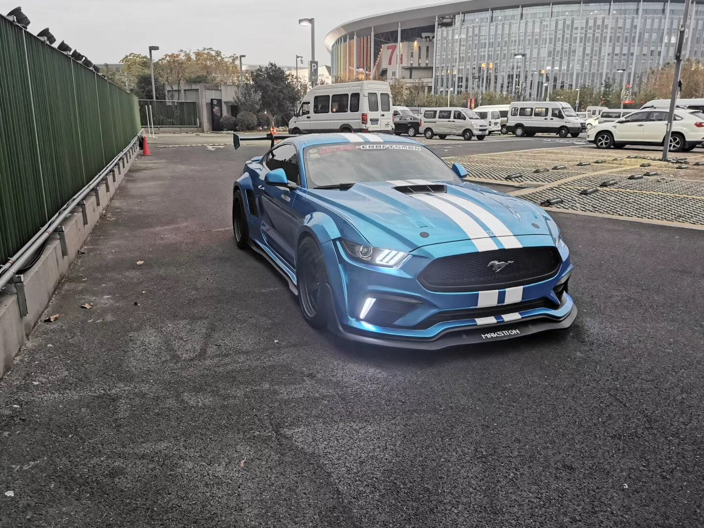Robot  "Cavalier" Widebody Front Bumper & Lip For Mustang S550.1 2015-2017 Carbon Fiber