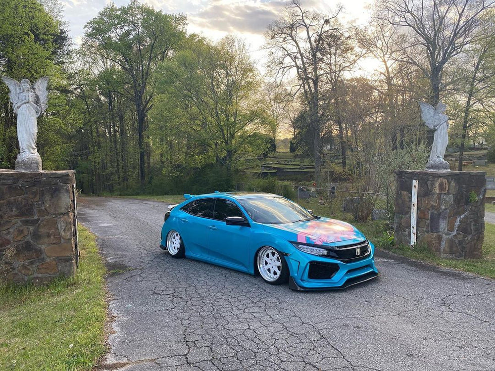 Robot Carbon Fiber Front Bumper & Front Lip For Honda Civic 10th Gen FK7