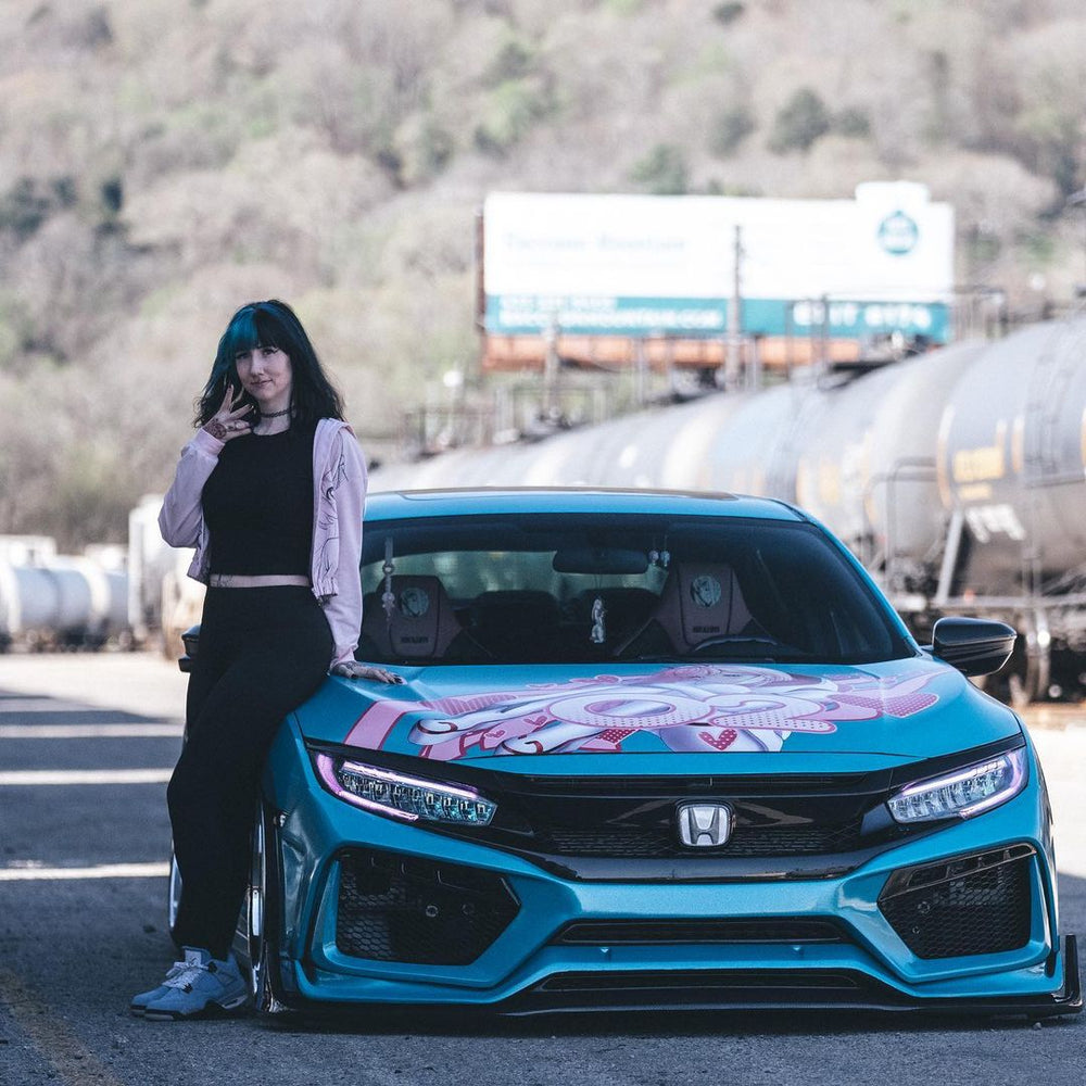 Robot Carbon Fiber Front Bumper & Front Lip For Honda Civic 10th Gen FK7