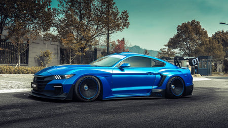 Robot " DAWN & DUSK " Widebody Fender Flares Wheel Arches and Side Skirts For Mustang S550 S550.1 S550.2 2015-2022