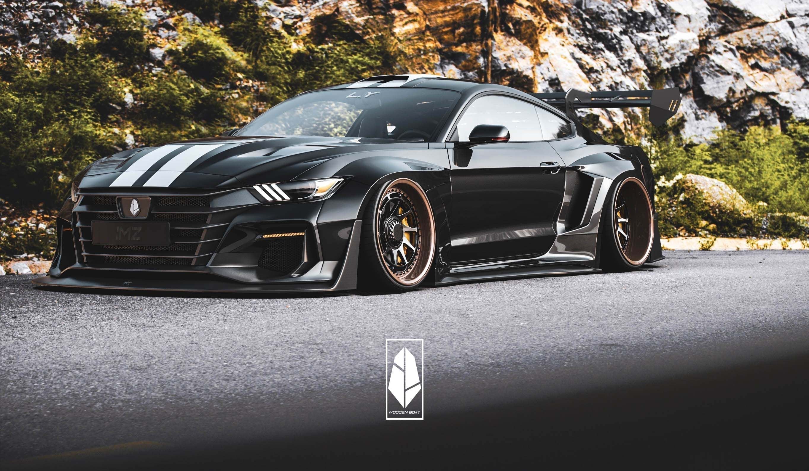 Robot "DAWN" Front Bumper For Mustang S550 S550.1 2015 2016 2017
