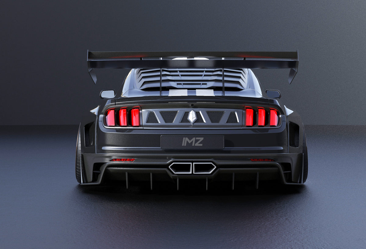 Robot "DAWN & DUSK" Rear Bumper and Diffuser For Mustang S550 S550.1 S550.2 2015-2022