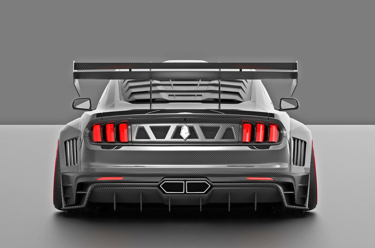 Robot "DAWN & DUSK" Rear Window Louvers For Ford Mustang S550.1 S550.2 GT EcoBoost V6 GT350 GT500