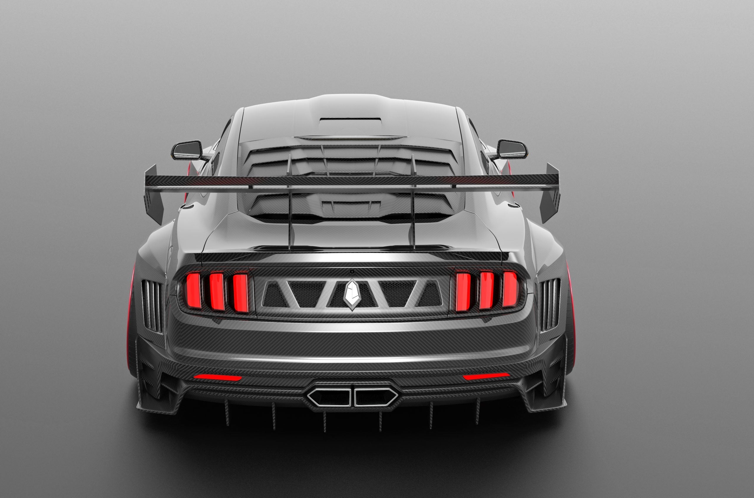 Robot "DAWN " Widebody Kit For Mustang S550 S550.2 2018-2022 Carbon Fiber