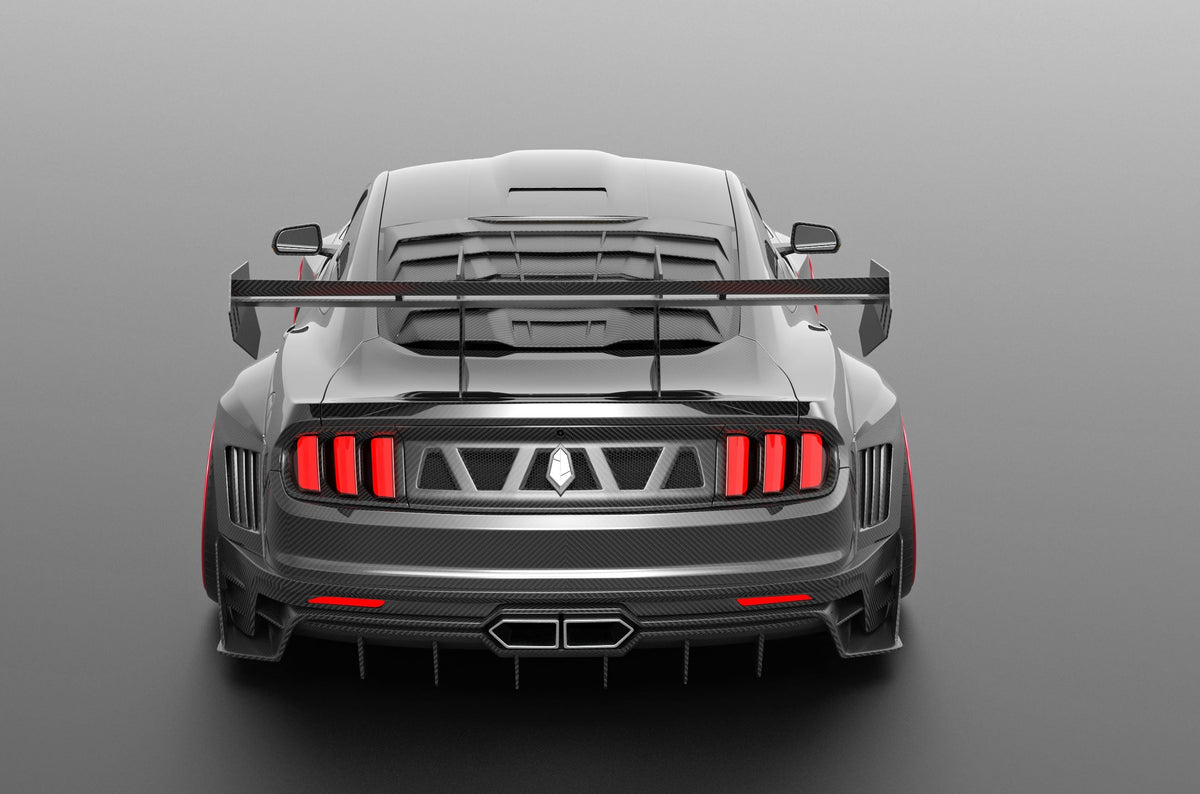 Robot "DAWN & DUSK" Rear Window Louvers For Ford Mustang S550.1 S550.2 GT EcoBoost V6 GT350 GT500