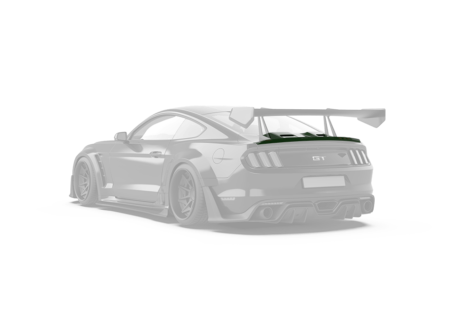 Robot  "Cavalier" Ducktail Spoiler & Rear Trunk Lid Cover For Mustang S550.1 S550.2