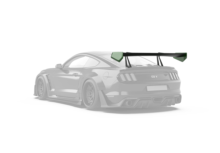 Robot  "Cavalier" Rear GT Wing For Mustang S550.1 S550.2 2015-2023