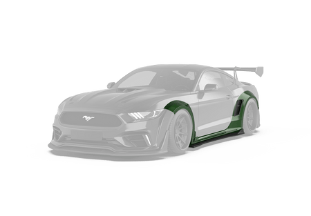 Robot  "Cavalier" Widebody Wheel Arches & Side Skirts For Mustang S550.1 2015-2017 Carbon Fiber