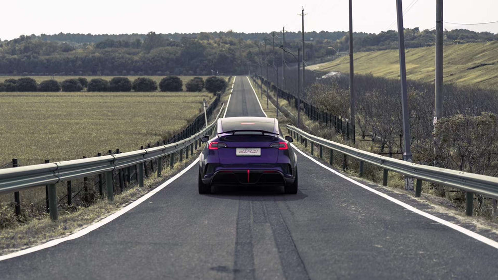 Robot "Starship" Rear Spoiler Wing For Tesla Model Y - Carbon Fiber or FRP