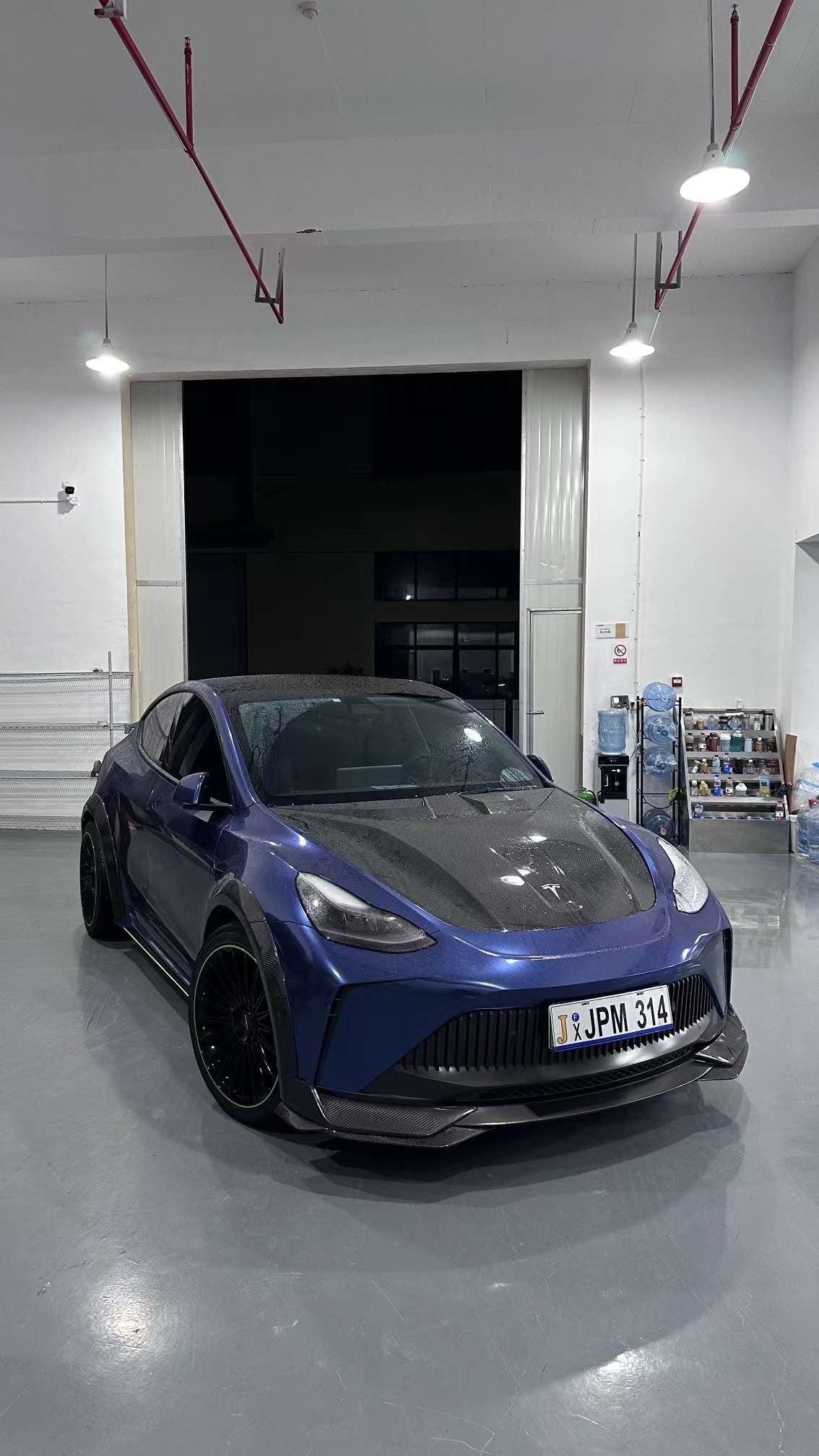 Robot "STARSHIP" Front Bumper & Splitter For Tesla Model Y / Performance