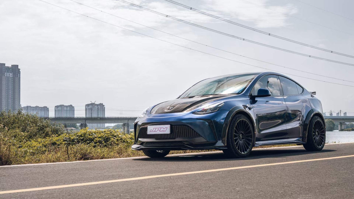 Robot "STARSHIP" Front Bumper & Splitter For Tesla Model Y / Performance