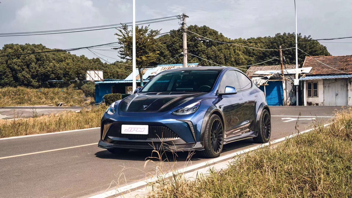 Robot "STARSHIP" Front Bumper & Splitter For Tesla Model Y / Performance