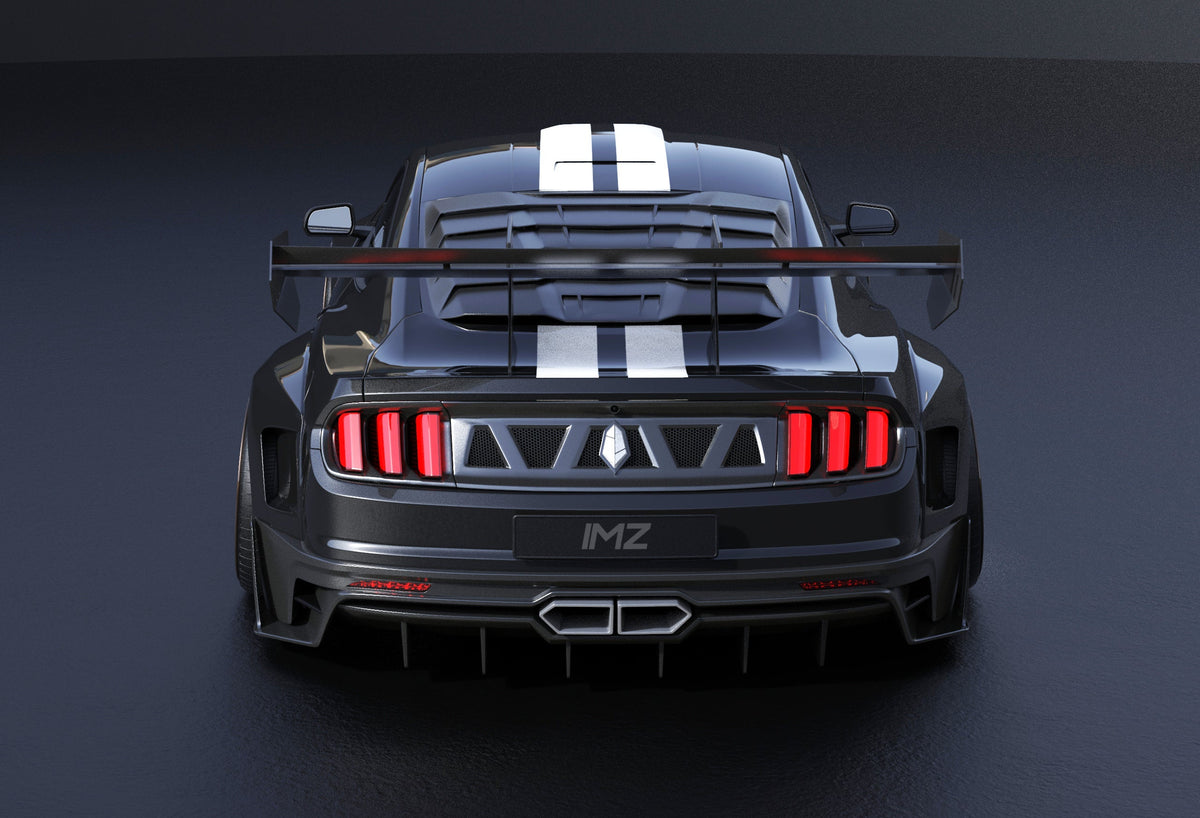 Robot "DAWN & DUSK" Rear Window Louvers For Ford Mustang S550.1 S550.2 GT EcoBoost V6 GT350 GT500