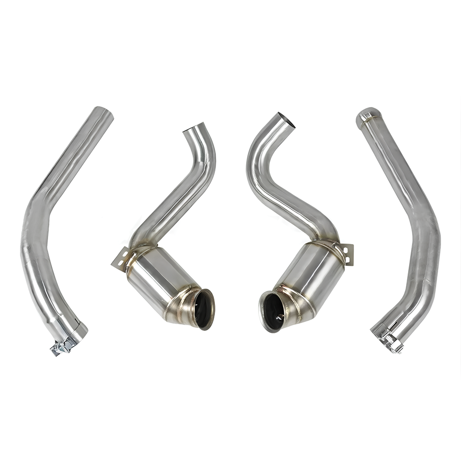 Rstype Downpipe For Mercedes-Ben GLE63 AMG 4.0T 2021~UP Exhaust Downpipe Catless downpipe