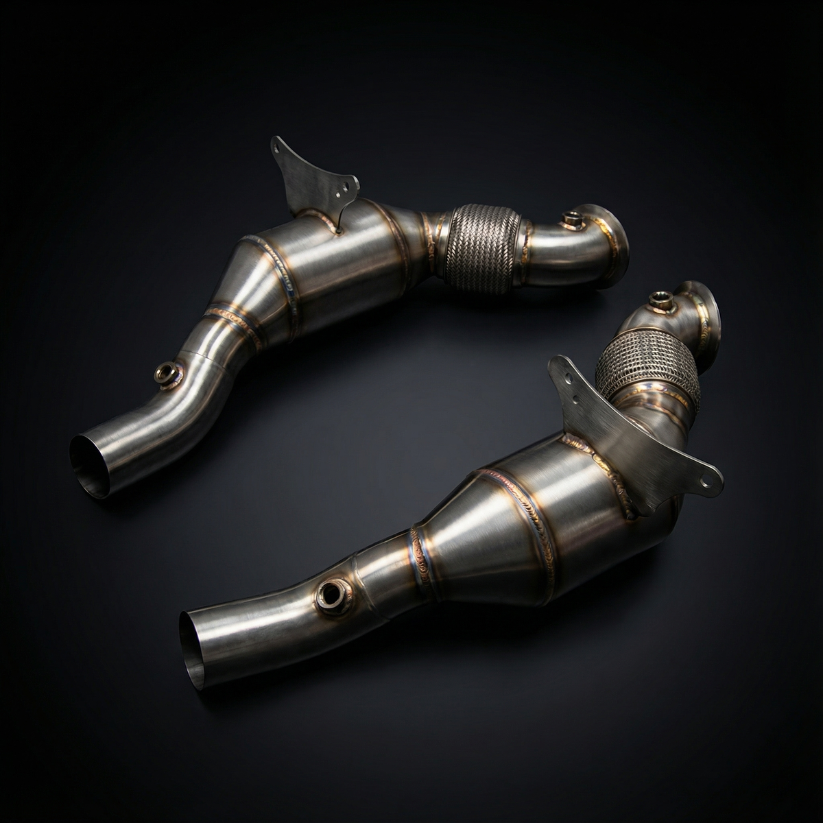 Ferrari 458 Italia / Spider 2010-2015 4.5L V8 Catless Downpipes | AME Motorsport