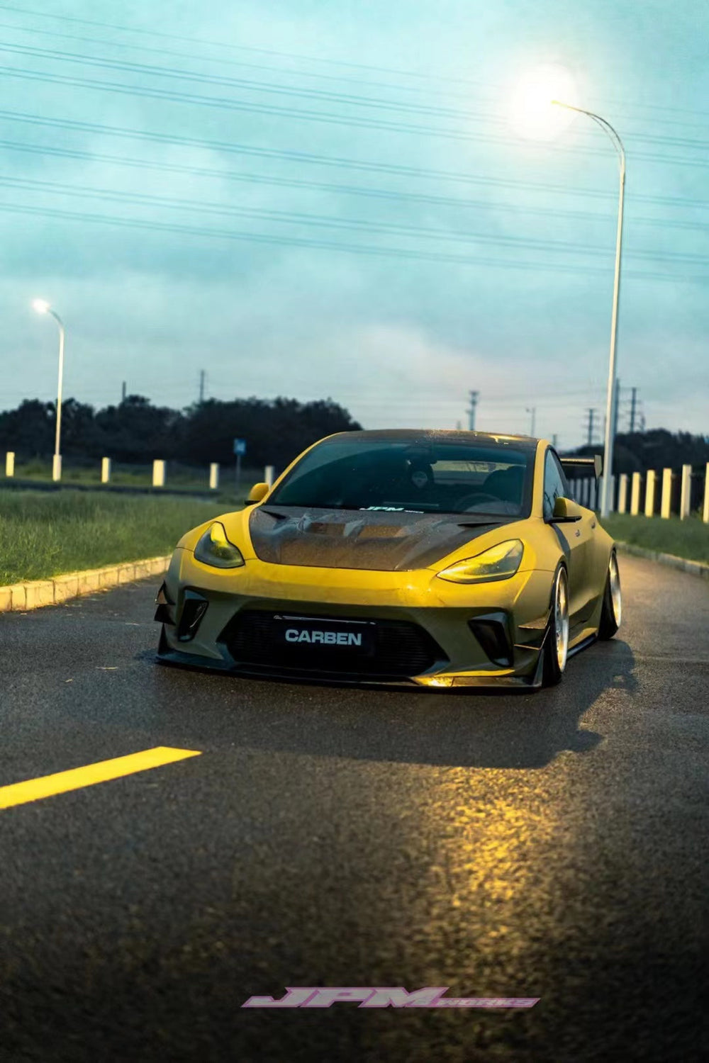 Robot "HACKER"  V2 Hood Bonnet For Tesla Model 3