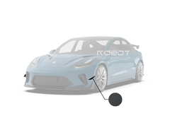 Robot "HACKER"  Narrow Body Front Bumper Canards For Tesla Model 3