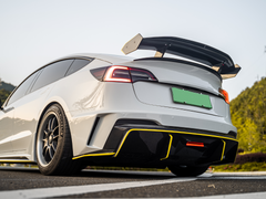 Robot "Hacker" V3 Double Decker Rear Spoiler Wing For Tesla Model 3