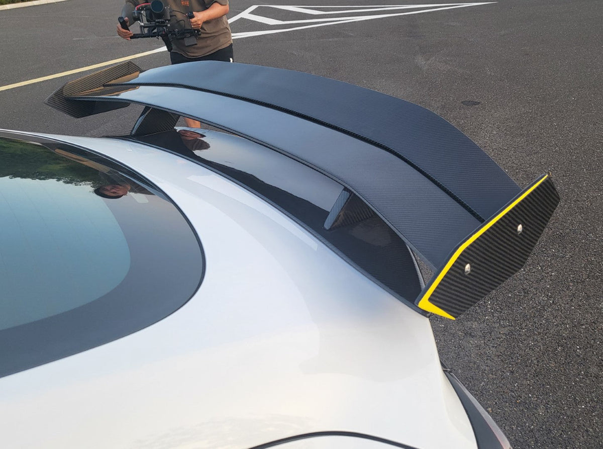 Robot "Hacker" V3 Double Decker Rear Spoiler Wing For Tesla Model 3