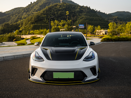 Robot "HACKER"  V1 Hood Bonnet For Tesla Model 3