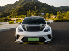 Robot "HACKER"  Narrow Body Front Bumper Canards For Tesla Model 3
